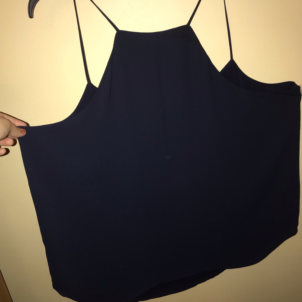 Loft Navy Blue Blouse